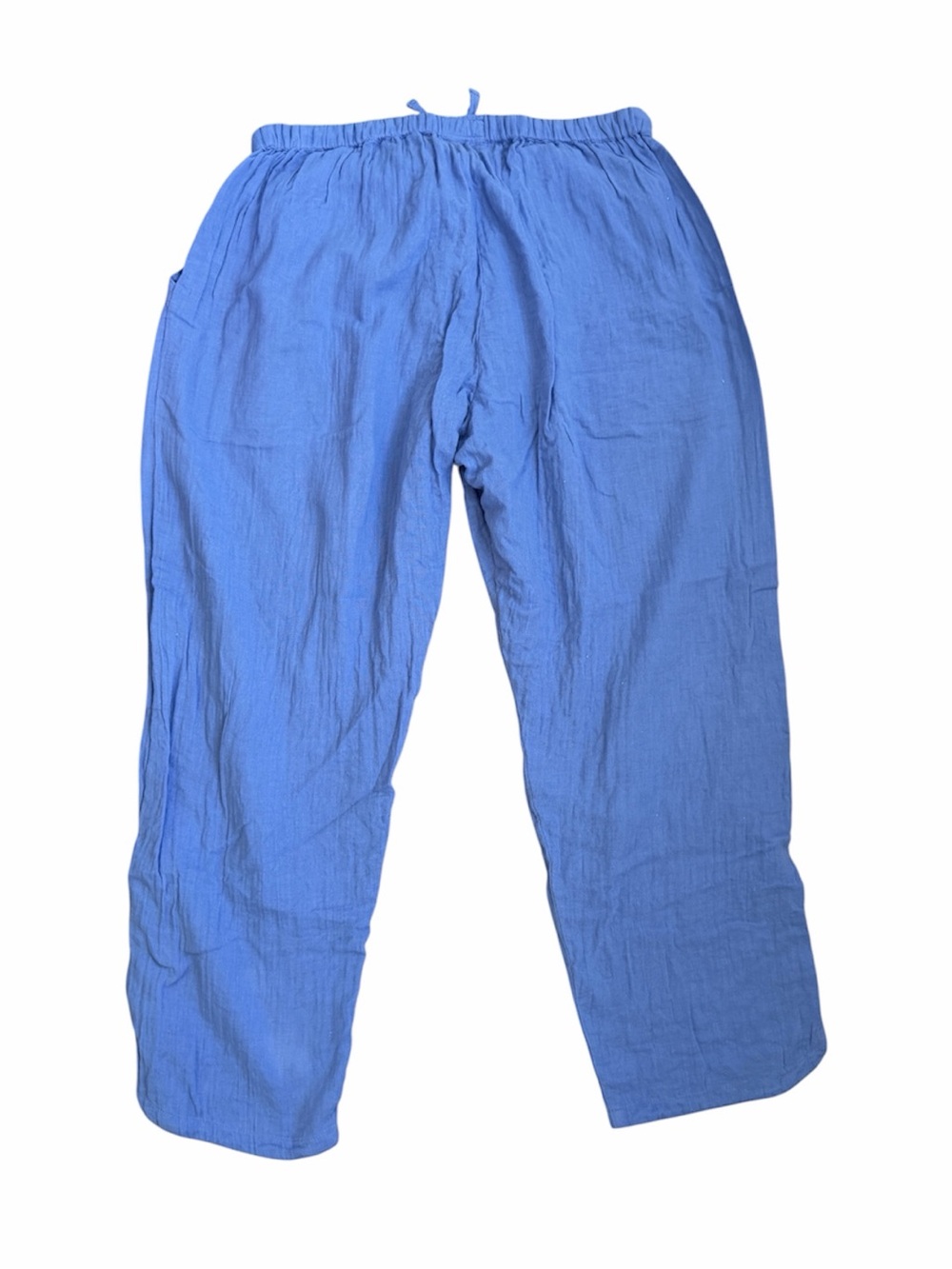 Pact Cotton Drawstring Pants in Periwinkle Blue - Picture 2 of 9